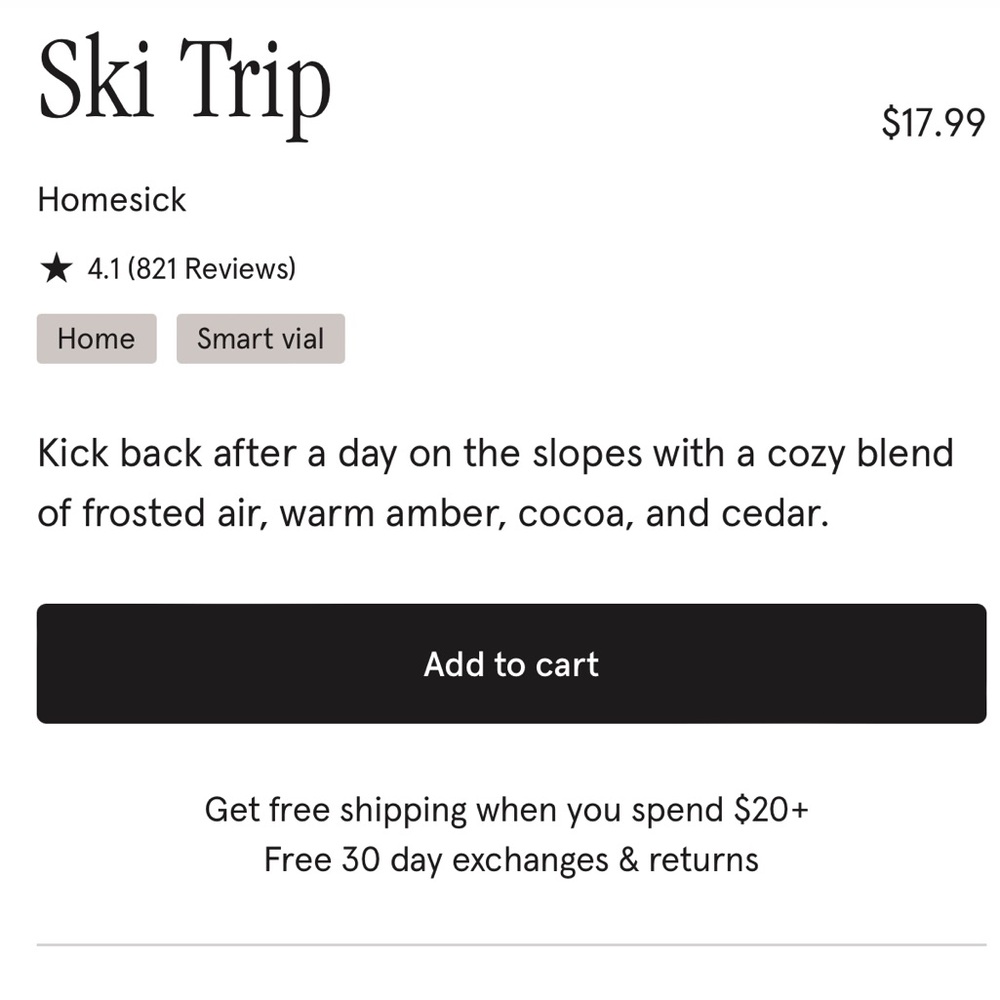 Homesick Ski Trip Fragrance Refill - Picture 3 of 8